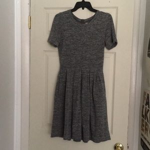 Madewell Gray Dress with Exposed Back Zipper